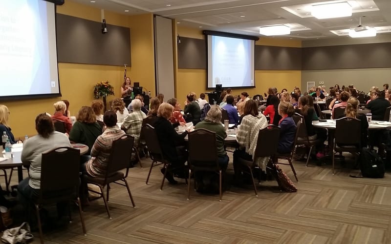 Annie P. Spear presenting at a professional learning conference